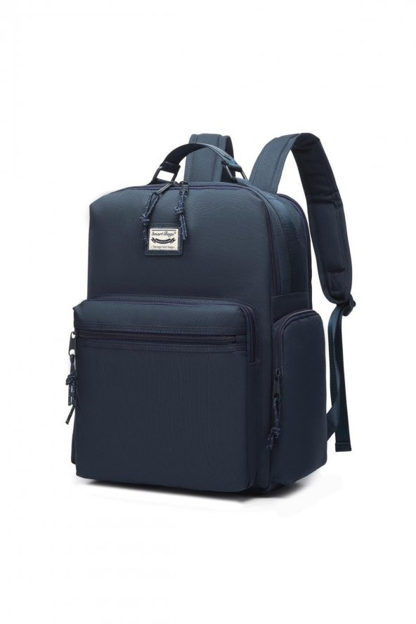 Bagacar Smart Bag 3124 Okul ve Günlük Laptop Bölmeli Sırt Çantasız Lacivert - 3