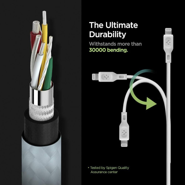 Spigen Essential Apple USB-C to Lightning Power Delivery Destekli Hızlı Şarj ve Data Kablo MFI Lisanslı 1m - 3