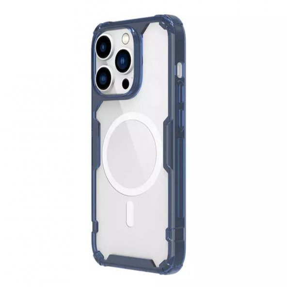 Nillkin TPU Pro Manyetik iPhone 14 Pro Uyumlu Kılıf - Mavi - 2