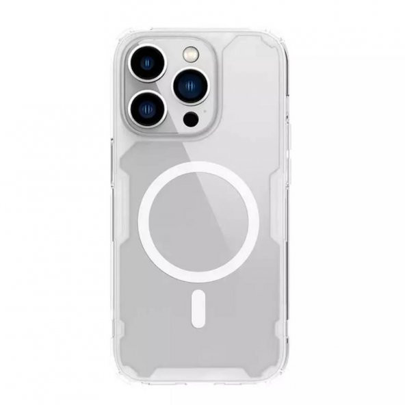 Nillkin TPU Pro Manyetik iPhone 14 Pro Uyumlu Kılıf - Beyaz - 5