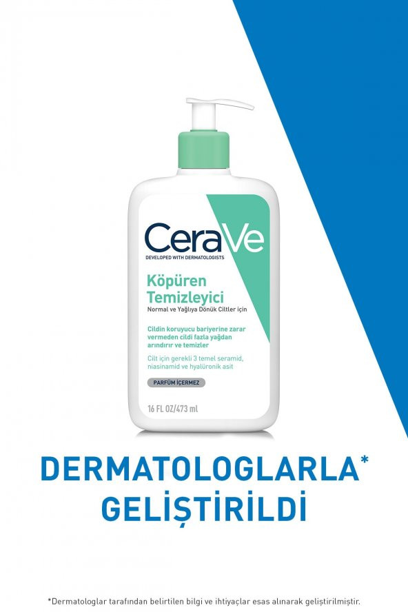 Cerave Foaming Cleanser Normal & Yağlıya Dönük Ciltler İçin 473 ml - 4