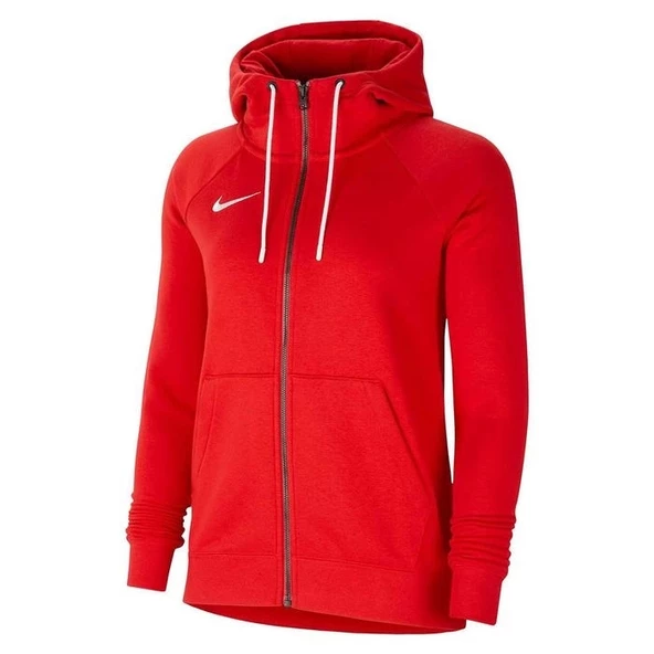 Nike W Nk Flc Park20 Fz Hoodie Kadın Kırmızı Futbol Sweatshirt CW6955-657