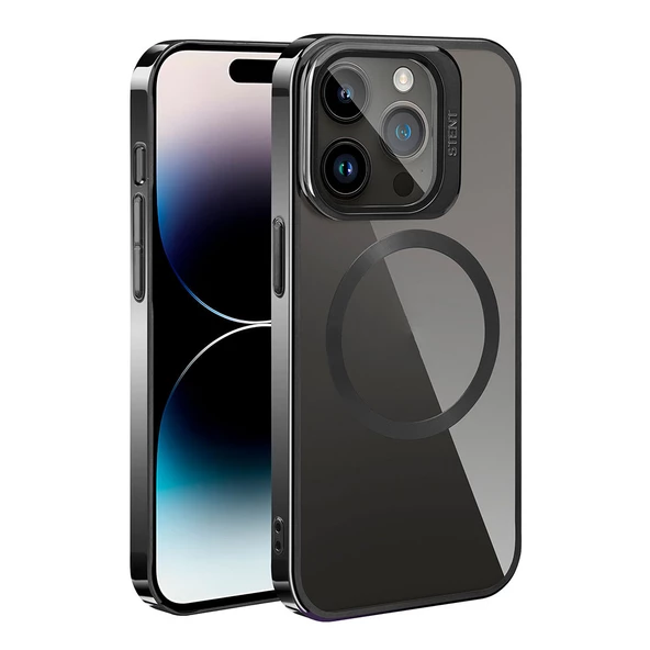Gpack Apple iPhone 15 Pro Kılıf Cam Kapak Kamera Korumalı Standlı Magsafeli - 6