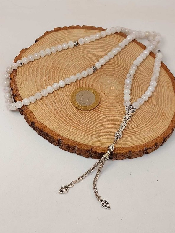 Ay Taşı 99luk Tesbih 6mm - Resim 2