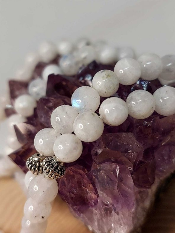 Ay Taşı 99luk Tesbih 6mm - Resim 3