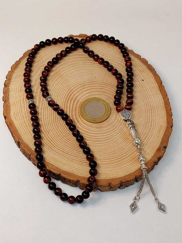 Şahin Taşı 99luk Tesbih 6mm - Resim 2