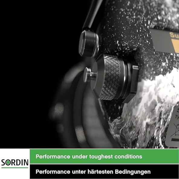 Sordin Supreme Pro-X İnce SFA İşitme Koruması - Aktif Kulak Koruyucuları - Siyah - 2