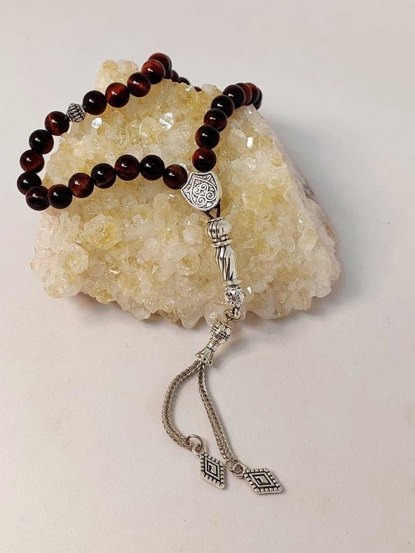 Şahin Gözü Taşı Tesbih 6mm - Resim 5