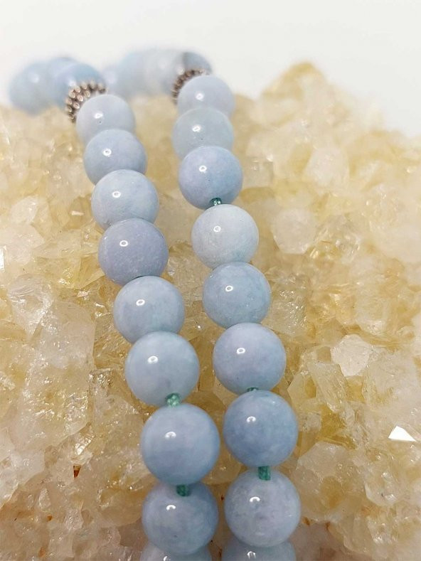 Akuamarin Taşı Tesbih 6mm - Resim 5
