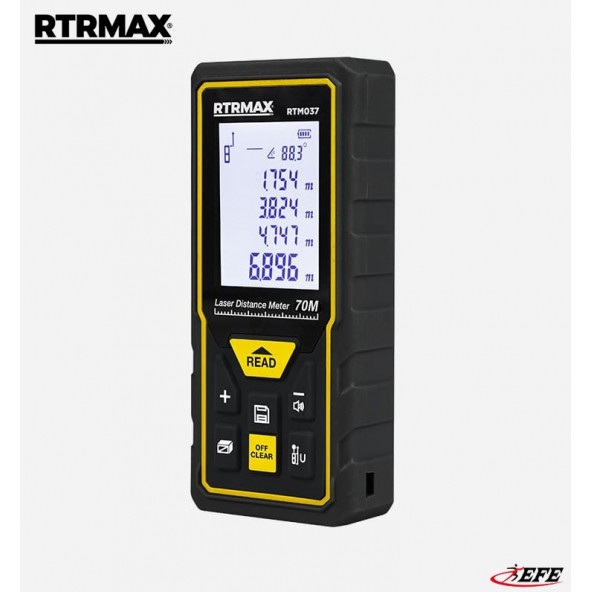 RTRMAX RTM037 LAZER METRE Lazer Mesafe Ölçer 70 MT