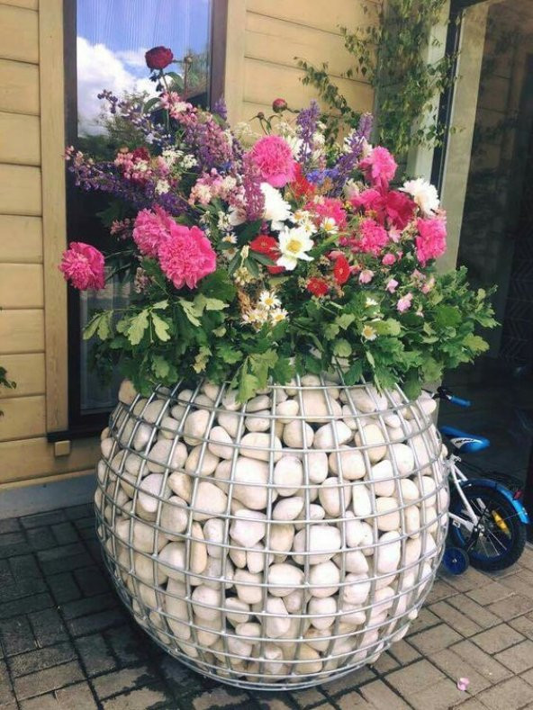 T-May Beyaz Dolomit Taşı 5 Kg 4-6 Cm Bahçe Süsü, Ve Akvaryum Dekorasyonu Için Dere Çakılı - 6