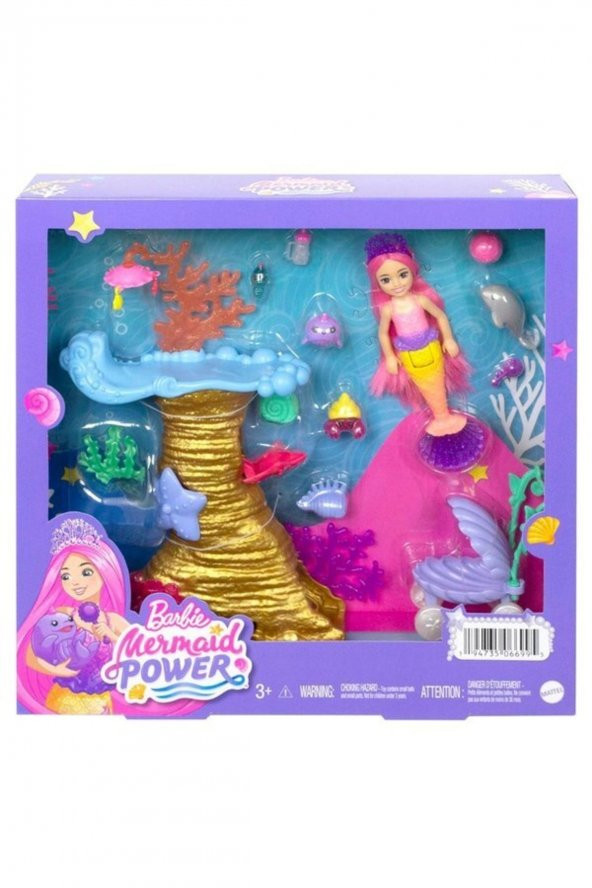 Mattek Barbie Deniz Hayvanları Oyun Seti Hhg58