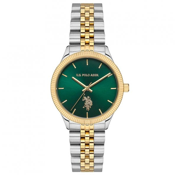U.S. POLO ASSN. USPA2061-07 ALTIN KAPLAMA KADIN KOL SAATİ