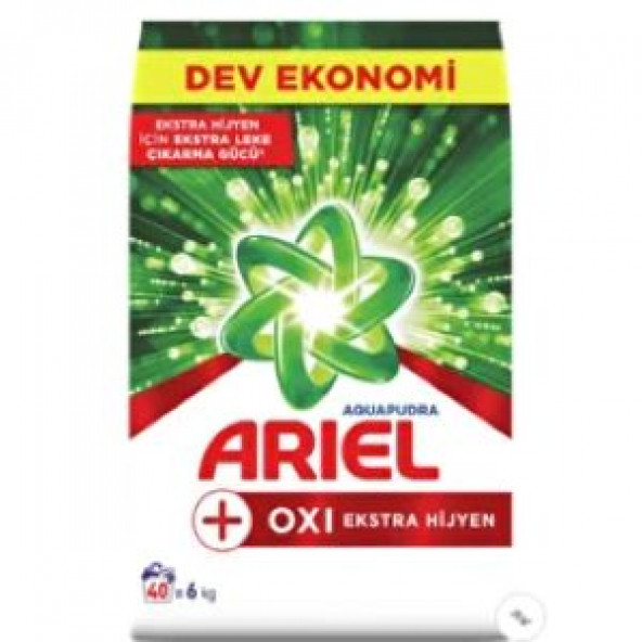 Ariel Oxi Aqua Pudra Ekstra Hijyen 6 kg Toz Deterjan