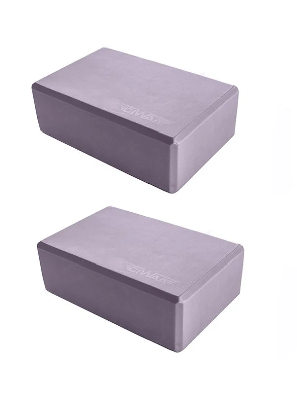 Ciwaa Çiftli Yoga Blok - 2 Adet Yoga Block - Eva Yoga Bloğu Seti Lila - 2