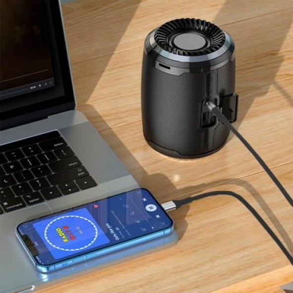 Coofbe Hc Seri 1Mt İphone Aux Kablosu İphone Ses Aktarım Kablosu AUX to İphone Araç Hoparlör Kulaklık Aux Kablo - 5