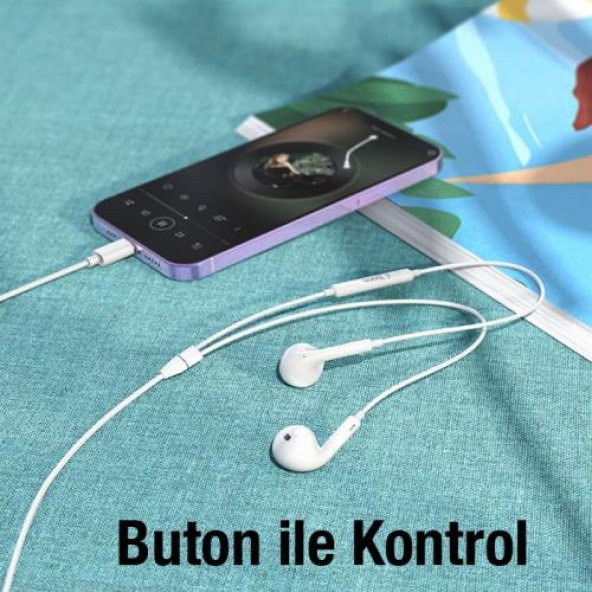 Coofbe Hc Seri Profesyonel Kulakiçi Kablolu İphone Kulaklık İphone 11 12 13 14 Pro MAX İle Uyumlu Kulaklık - 4
