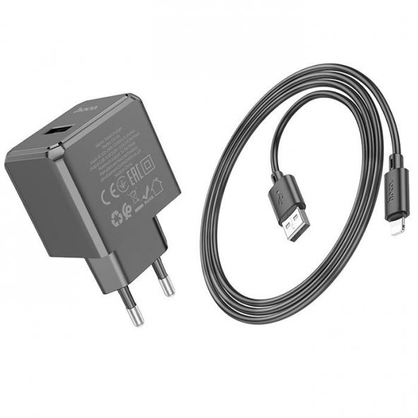 Coofbe HC Seri Akım Koruma USB Şarj Başlık Ve 1Mt İphone Şarj Kablo İphone 11 12 13 14 Pro Max Şarj