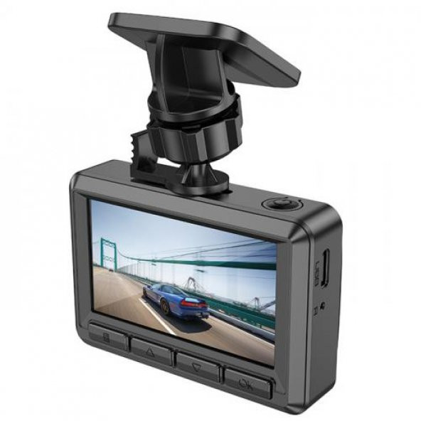 Coofbe 1080P FUL HD 140° Geniş Açı Lens Gece Görüşü Akıllı Araç Ön Arka Araç Kamerası Şarjlı 30fps - 2