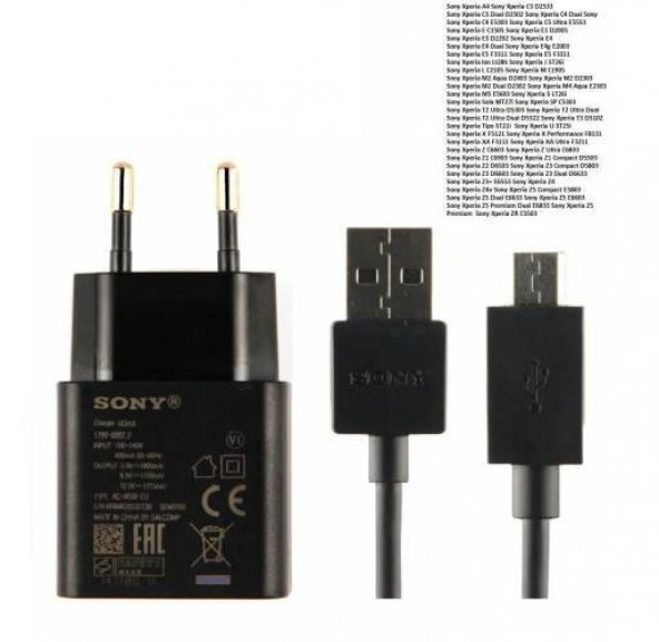 Sony Xperia XA F3111 Şarj Aleti ve Data Kablosu UCH10 Micro USB - 2