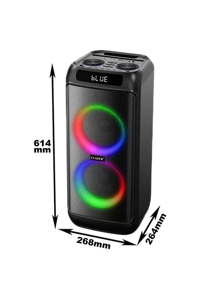 LEADER Lp-6050 Portatif Aktif Ses Sistemi - 3