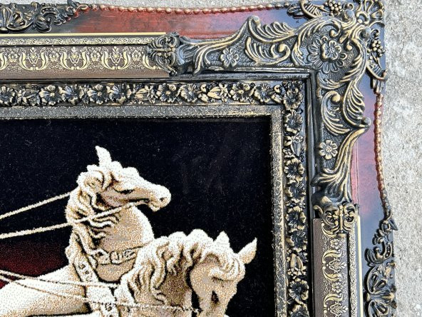 Olimpiyatlarda Yarışan Romalı Güzel Kadın Temalı Halı Tablo 95x75cm (Hafif Kusurlu) - 6
