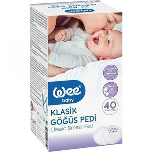 Wee Baby Klasik Göğüs Pedi 40Lı 132