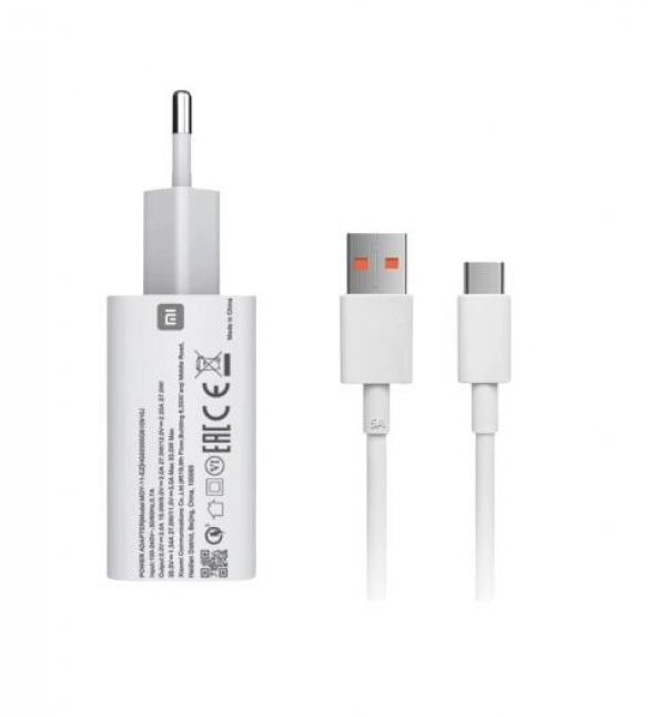 Xiaomi Mi 10T Lite Turbo Şarj Cihazı Aleti 33W