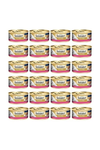 Gourmet Gold Kiyilmis Sigir Etli Kedi Konservesi 85 Gr 24 Adet