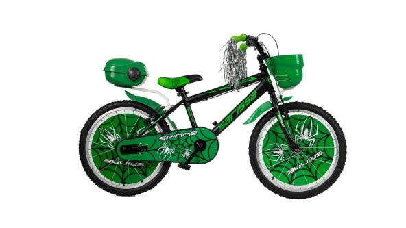 Sarissa Spinne 20 Jant 7 ve 10 Yaş Çocuk Bisikleti Yeni Sezon Full Aksesuarlı Yeşil - Resim 7