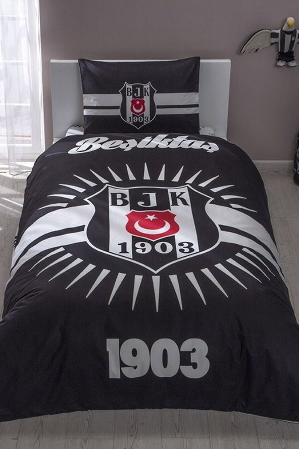 Lisanslı Nevresim Tek Kişilik Beşiktaş Parlayan Güneş