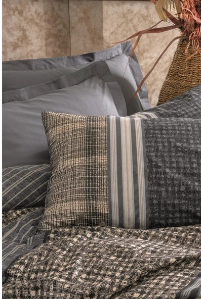 Cotton Box Ranforce Toprak Tek Kişilik Nevresim Takımı Tımbre Antrasit - 2