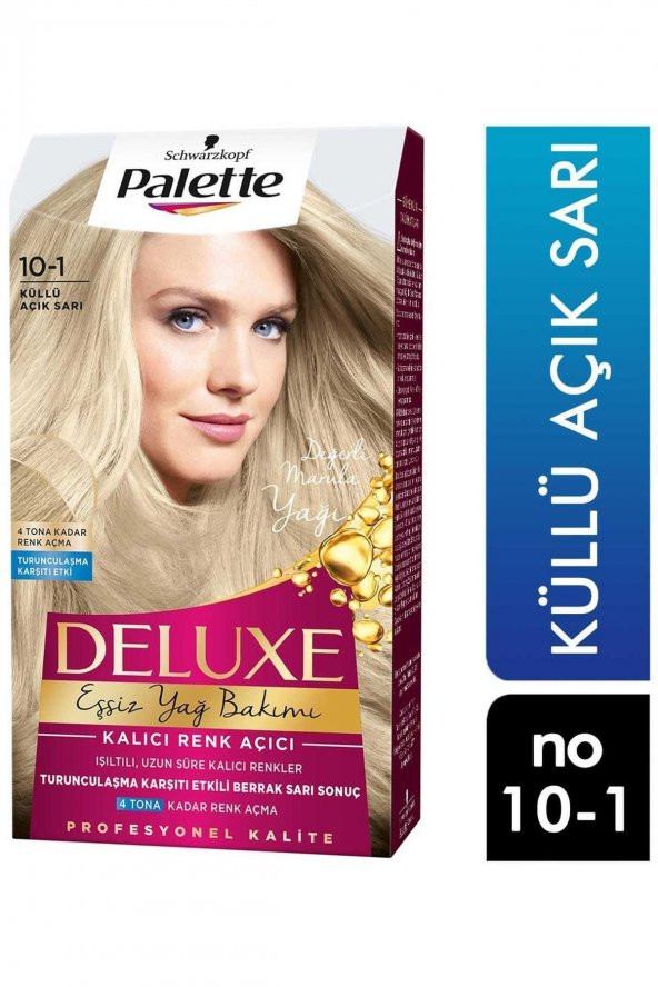 Palette Deluxe Kit Saç Boyası-10.1-küllü Açık Sarı