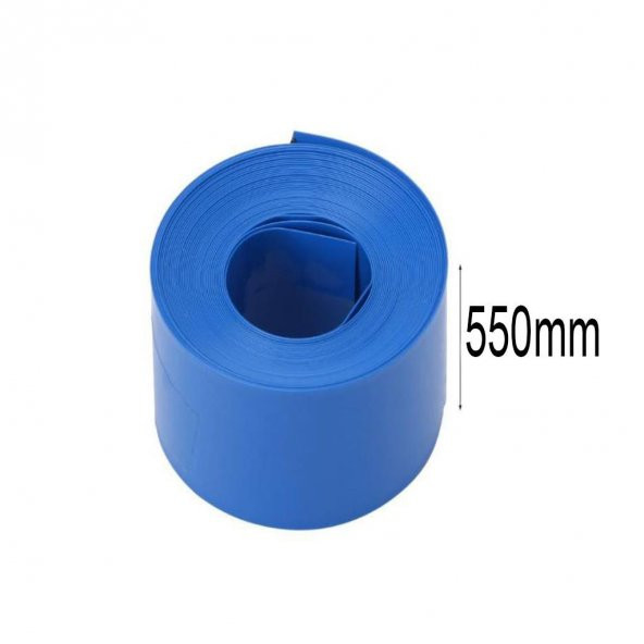 550x0.18 18650 Batarya Pvc Shrink Kaplama Makaron(50cm)
