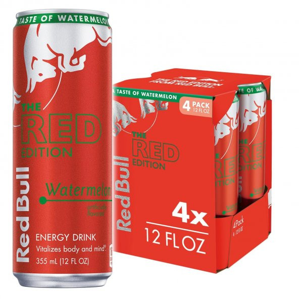 Red Bull Karpuz Aromalı Enerji Içeceği 250ml 4 lü
