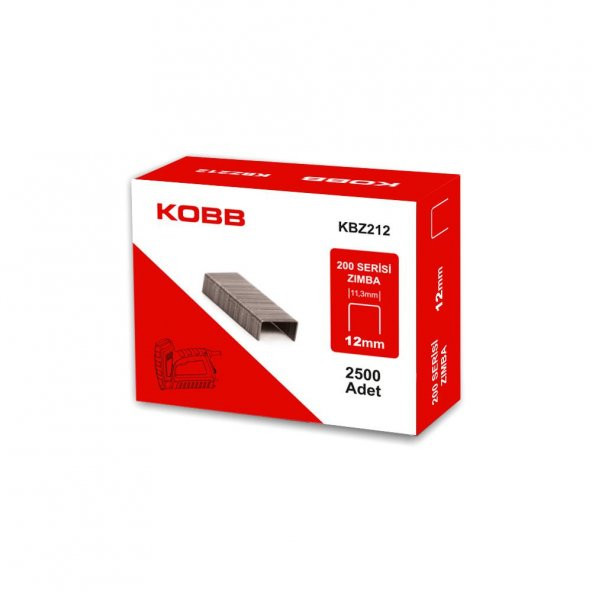 KOBB KBZ212 12mm 2500 Adet 200 Serisi Ağır Hizmet Tipi Zımba Teli - 4