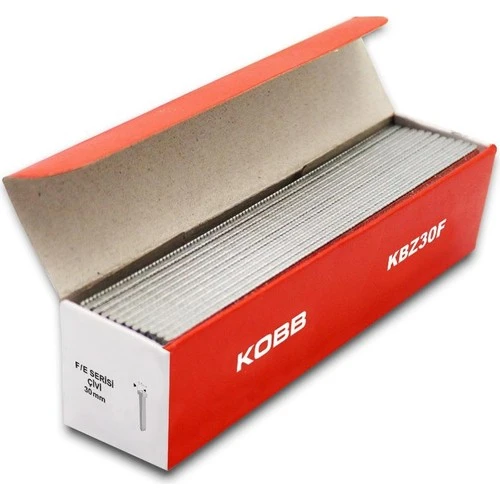 KOBB KBZ30F 30mm 2500 Adet F/E/J/8 Serisi Ağır Hizmet Tipi Kesik Başlı Çivi - 3