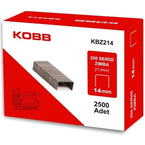 KOBB KBZ214 14mm 2500 Adet 200 Serisi Ağır Hizmet Tipi Zımba Teli - 3