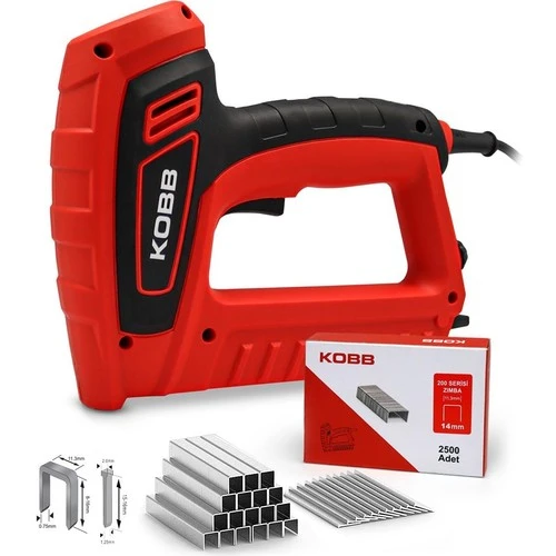 KOBB KBZ200 8-16mm Zımba ve 15-16mm Profesyonel Çivi Çakma Makinesi + 3000 adet Yedek Zımba ve Çivi ürün görseli