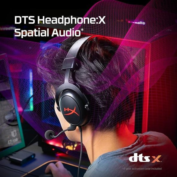 HyperX Cloud Core 4p4f2aa DTX Kablolu Mikrofonlu Kulak Üstü Oyuncu Kulaklığı - 2