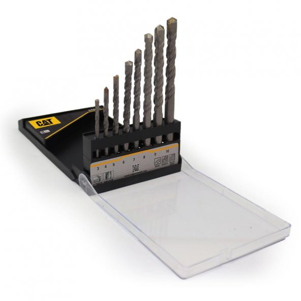 CAT DA04901 8 Parça Tungsten Karbür Beton Matkap Uç Seti - 7