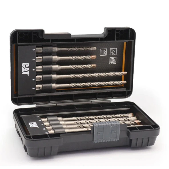 CAT DA03901 10 Parça Tungsten Karbür SDS-Plus Beton Matkap Uç Seti - 2