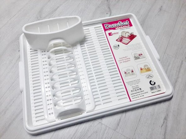Moonstar Hareketli Tabaklık Bulaşık Durulama Seti Beyaz-720 - 3