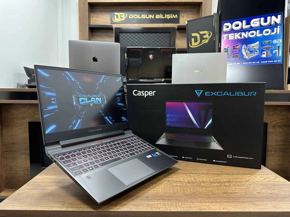 Casper Excalibur G870.1245-BV60P-B Intel Core i5 12450H 16GB 512GB SSD RTX3060 15.6" W11 144Hz FHD (İKİNCİ EL)