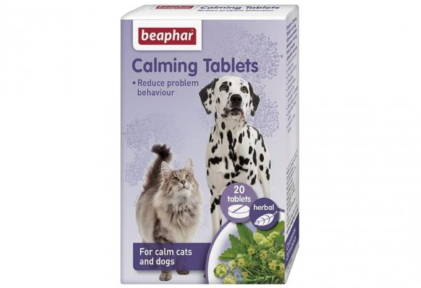 Beaphar Calming Tablets Sakinleştirici Kedi ve Köpek Tabletleri