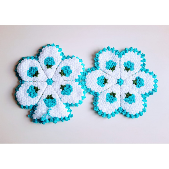 Banyo Lifi Yün El Örmesi 2'li Ceyizlik Seti