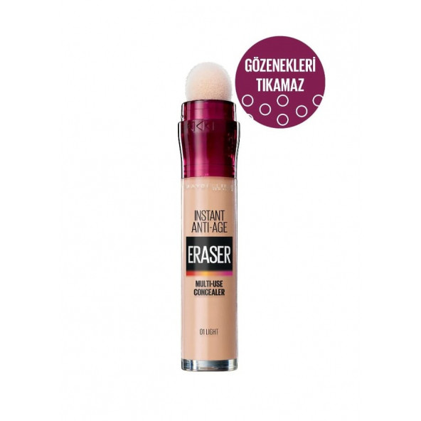 Maybelline New York Instant Anti Age Eraser Kapatıcı 01 Light - 2