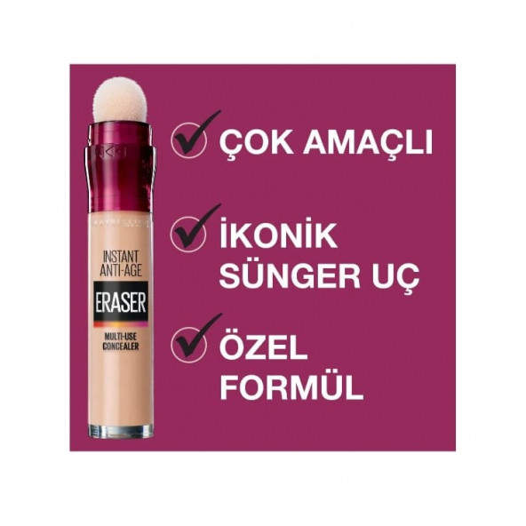 Maybelline New York Instant Anti Age Eraser Kapatıcı 01 Light - 6
