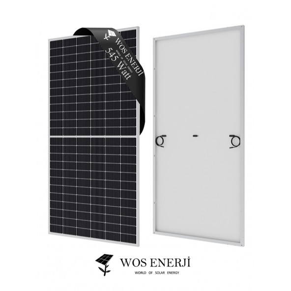 Wos Enerji Güneş Paneli Half Cut 545 Watt Monokristal Perc 144 Hücreli Solar Panel