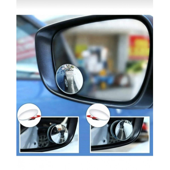 OTO KÖR NOTKA AYNASI ÇERÇEVESİZ 360 DERECE DÖNEN 2 ADET - 3